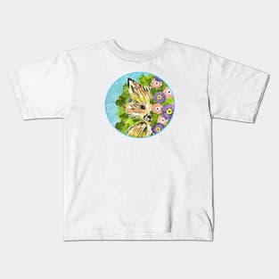 Peeking Fox Kids T-Shirt